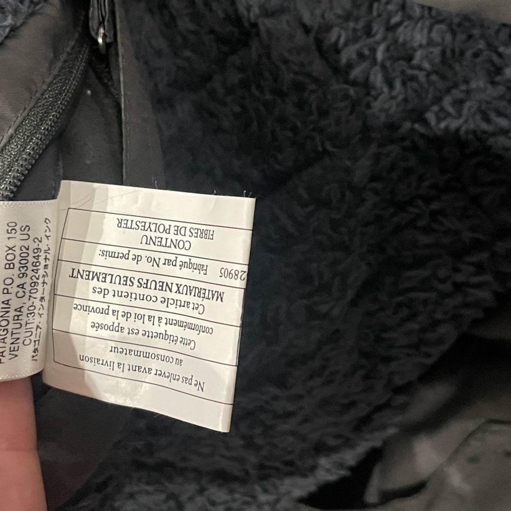 Patagonia Los Gatos Hooded Vest Women Size Small Reversible Gray Purple Zip - Picture 7 of 10